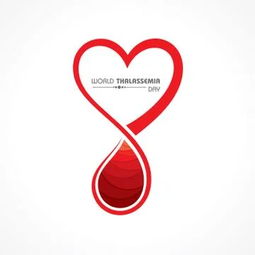 Vector illustration on the theme of world Thalassemia day - 8th May Illustrazione stock