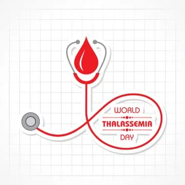 Vector illustration on the theme of world Thalassemia day - 8th May イラスト素材