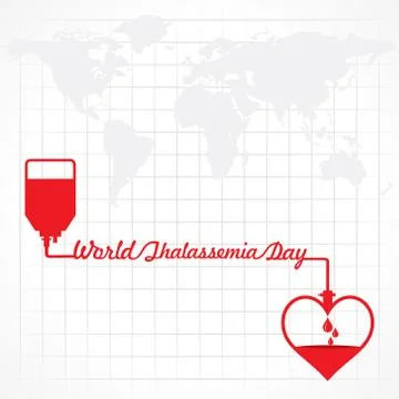 Vector illustration on the theme of world Thalassemia day - 8th May イラスト素材