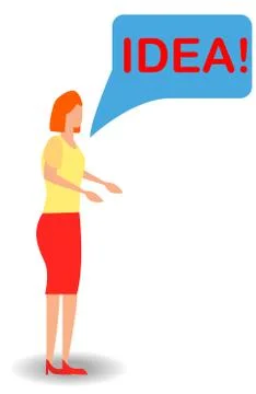 Vector illustration of thinking idea or solution concept with fast thinking s Stock Illustration