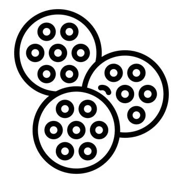 Vector illustration of three sewing buttons Stock Illustration