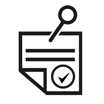 Vector illustration, tick icon, labels. Agreement. Stock Illustration