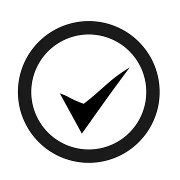 Vector illustration, tick icon, labels. Agreement. Stock Illustration