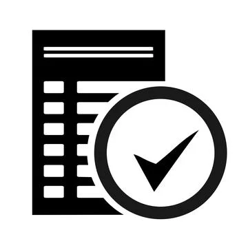 Vector illustration, tick icon, labels. Agreement. Stock Illustration