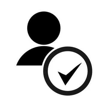 Vector illustration, tick icon, labels. Agreement. Stock Illustration