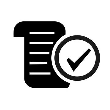 Vector illustration, tick icon, labels. Agreement. Stock Illustration