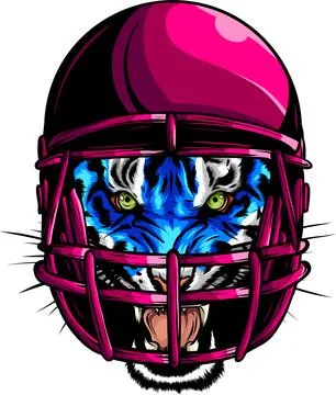 Vector illustration of Tiger head on white background Illustrazione stock