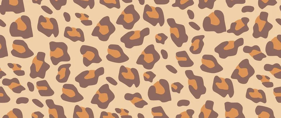 Vector illustration. Tiger pattern. Seamless animal print. Ideal for textil.. Stock Illustration