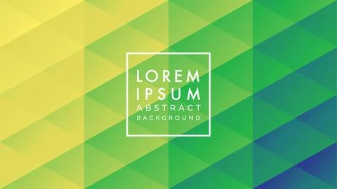 Vector illustration of tile triangle and diamond shape pattern. Yellow gree.. Illustrazione stock