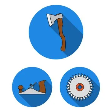 Vector illustration of tool and construction symbol. Collection of tool and Stock Illustration