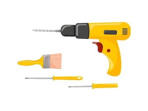 Vector illustration of tools. A set of working tools. International labor day Stock Illustration