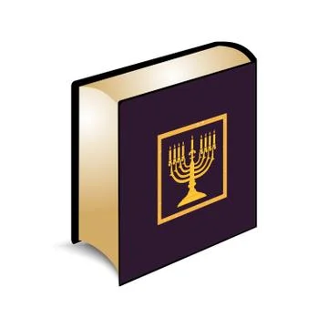 Vector illustration of the Torah book Stock Illustration