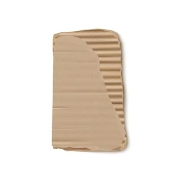 Vector illustration of torn cardboard with kraft texture on isolated background. Illustrazione stock
