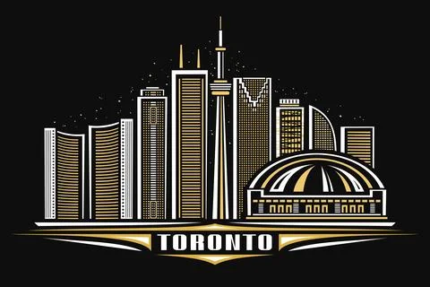 Vector illustration of Toronto Illustrazione stock