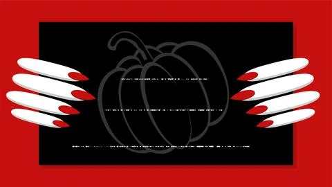 Vector illustration. Traditionally, a Halloween element is a pumpkin. Stock Illustration