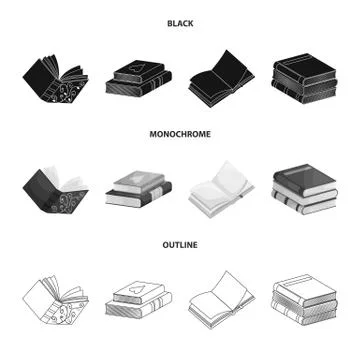 Vector illustration of training and cover icon. Collection of training and Stock Illustration