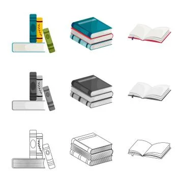 Vector illustration of training and cover logo. Collection of training and 스톡 일러스트
