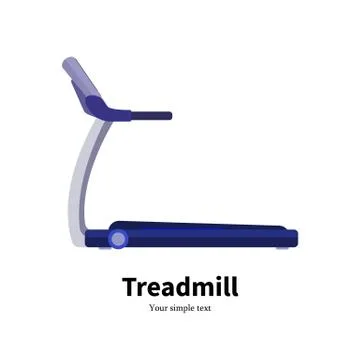 Vector illustration training apparatus treadmill Stock Illustration