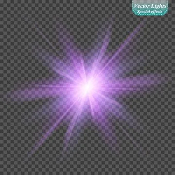 Vector illustration. Transparent sunlight special lens flare light effect. Stock Illustration