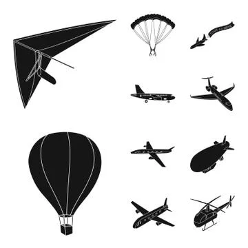 Vector illustration of transport and object symbol. Collection of transport and 스톡 일러스트