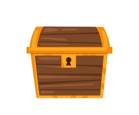 Vector illustration of treasure chest Stock Illustration