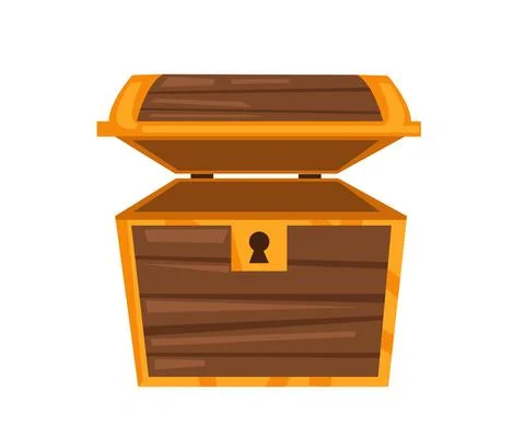 Vector illustration of treasure chest Stock Illustration
