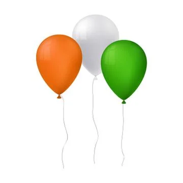 Vector illustration of tree balloons for st patricks day Stock Illustration