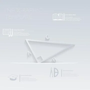 Vector illustration, triangle math. template graphic or website layout Illustrazione stock
