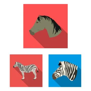 Vector illustration of trot and running icon. Set of trot and clipart stock Illustrazione stock