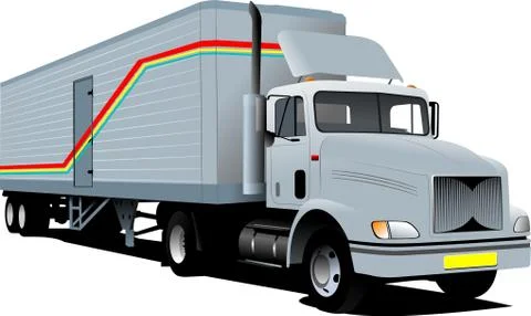 Vector illustration of truck Stock Illustration