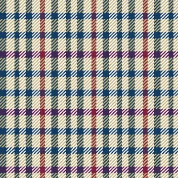 Vector illustration of tweed or tartan check fabric with seamless repeat Stock Illustration