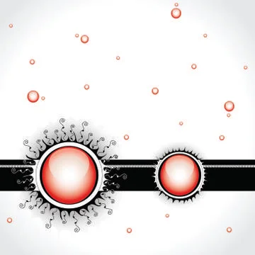 Vector illustration with two suns Stock Illustration