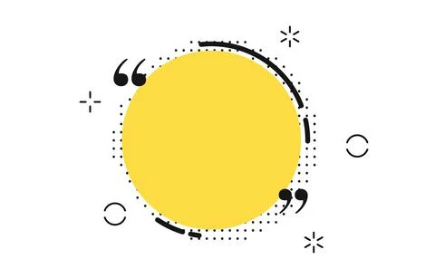 Vector illustration of typography design. Remark quote text box template concept Stock Illustration