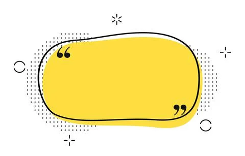 Vector illustration of typography design. Remark quote text box poster template Stock Illustration