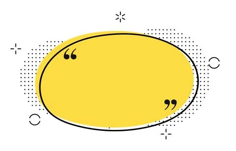 Vector illustration of typography design. Remark quote text box poster template Stock Illustration