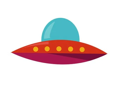 Vector illustration of a ufo Stock Illustration
