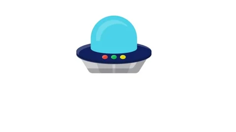 Vector illustration of a UFO spaceship, priced at 1 credit, equivalent to $.. Stock Footage 332453723