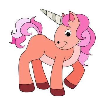 Vector illustration the unicorn is doing the rounds Stock Illustration