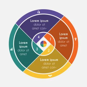 Vector illustration universal flat template elements Infographics conceptual  イラスト素材