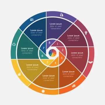 Vector illustration universal flat template elements Infographics conceptual  Illustrazione stock