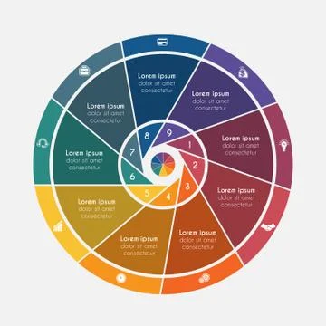 Vector illustration universal flat template elements Infographics conceptual  イラスト素材