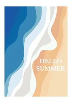Vector illustration. Vacation and summer sale concept. The picture shows th.. Stock Illustration