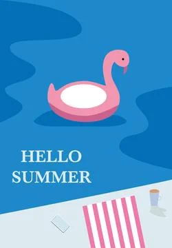 Vector illustration. Vacation and summer sale concept. The picture shows th.. Stock Illustration