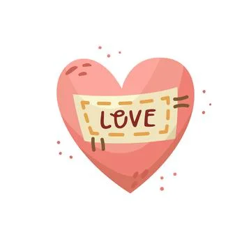Vector illustration for Valentines day in flat style Stock Illustration
