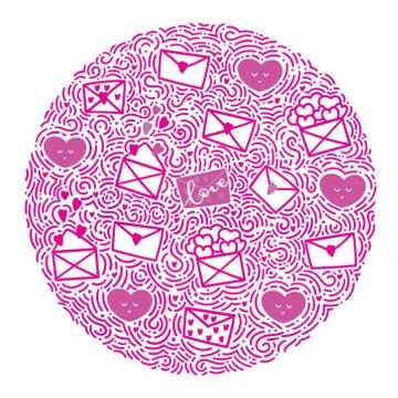 Vector illustration for Valentine's day Stock Illustration