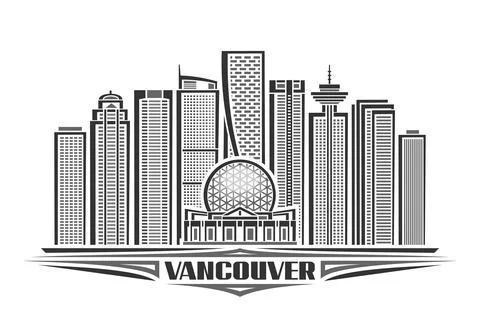 Vector illustration of Vancouver Stock Illustration