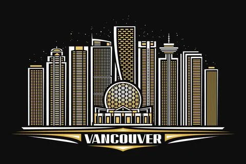Vector illustration of Vancouver Stock Illustration