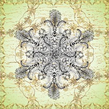 Vector illustration. Vector abstract background with repeating elements. Golden Illustrazione stock