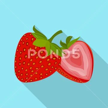 Vector illustration of vegetable and fruit symbol. Collection of vegetable and Stock Illustration