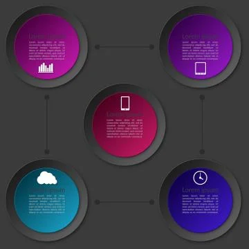 Vector illustration of a vertical infographics Stock Illustration